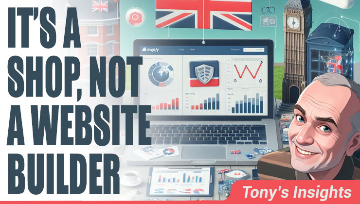 Blog post: Shopify as a Website Builder in the UK: What Nobody Tells You - Shopify is brilliant for selling products. But it's not a website builder -- it's a shop. Here's what 26 years of building ecommerce sites has taught me about when Shopify is the right choice and when it isn't.