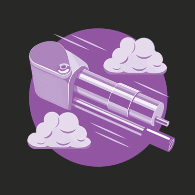 CBD Rocket Logo Design - Cannabis Wellness Product Branding Vape Technology